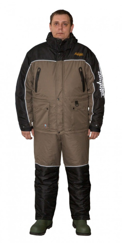 Зимний костюм для рыбалки Canadian Camper Denwer Pro цвет Black/Stone (L) фото 5